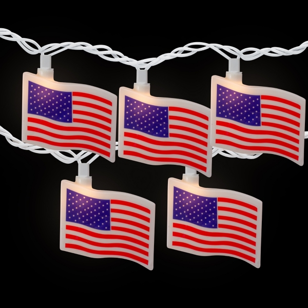 American Flag String Lights