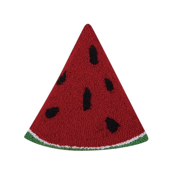 Hooked Watermelon Slice Pillow