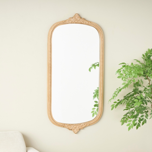 Gold Beaded Scroll Frame Wall Mirror Kirklands Home