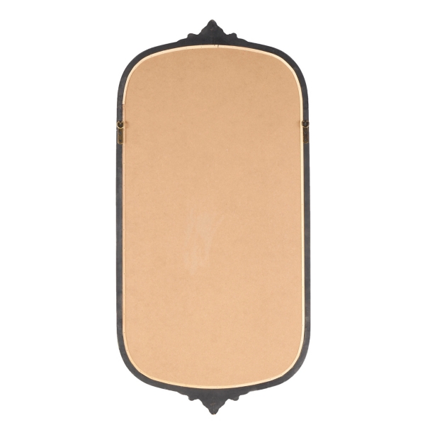 Gold Beaded Scroll Frame Wall Mirror