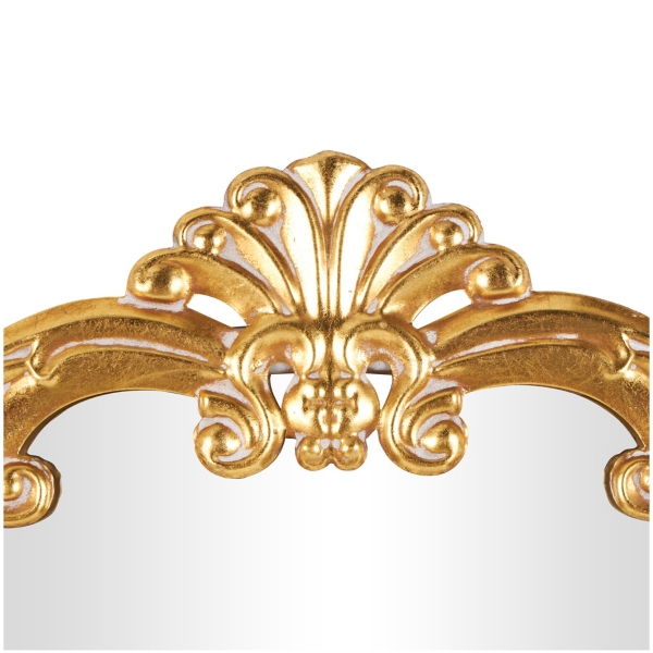 Gold Arched Baroque Wall Mirror