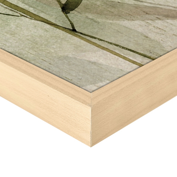 Fall Flower Sketch Framed Canvas Print