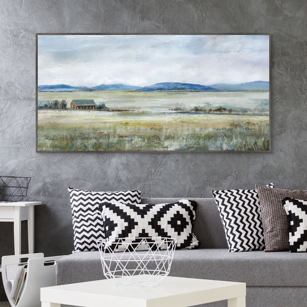 Patterson's Farm Framed Canvas Art Print