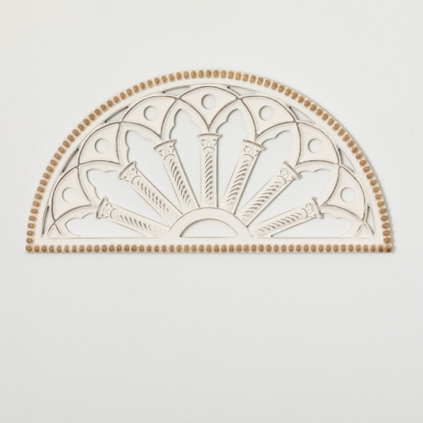 White Medallion Arch Wood Wall Plaque Kirklands Home