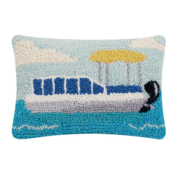 Pontoon Boat Hooked Lumbar Pillow Kirklands Home