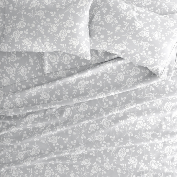 Gray Garden 4-pc. California King Sheet Set