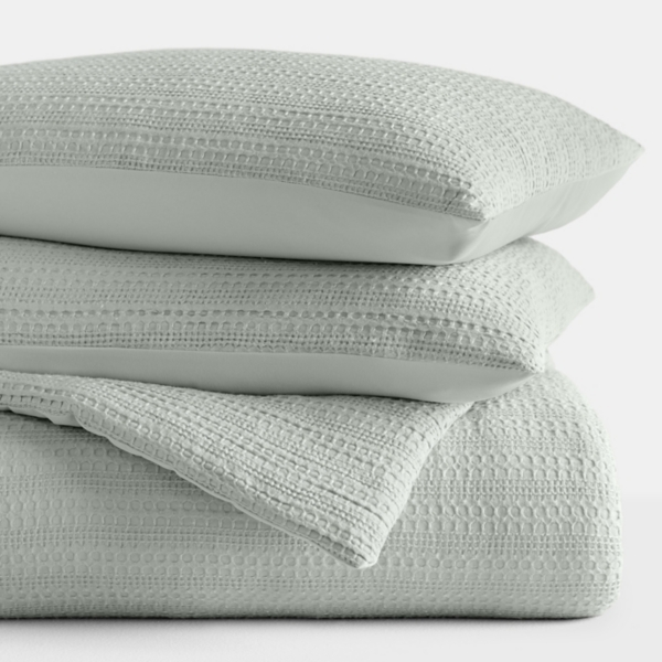 Mist Waffle Ultra-Soft 3-pc. Queen Comforter Set