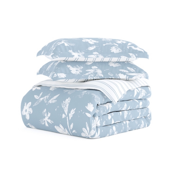 Blue Garden Farmhouse 3-pc. Queen Duvet Cover Set