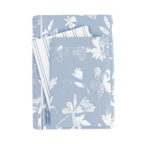 Blue Garden Farmhouse 3-pc. King Duvet Cover Set