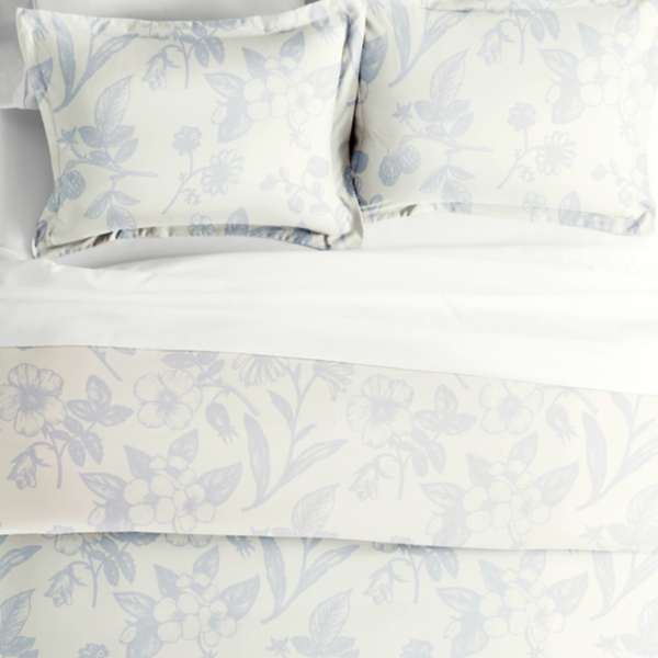 Blue Botanical 3-pc. King Duvet Cover Set