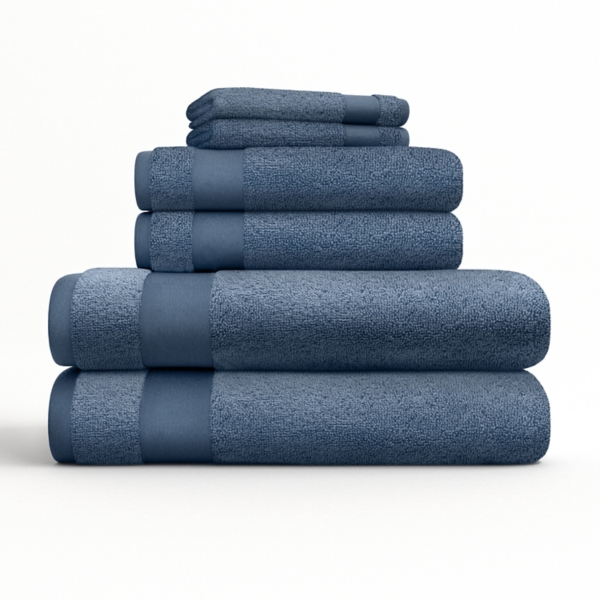 Navy 6-pc. Essential Cotton Bath Towels