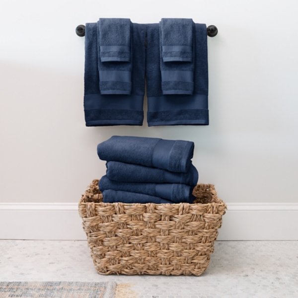 Navy 6-pc. Essential Cotton Bath Towels