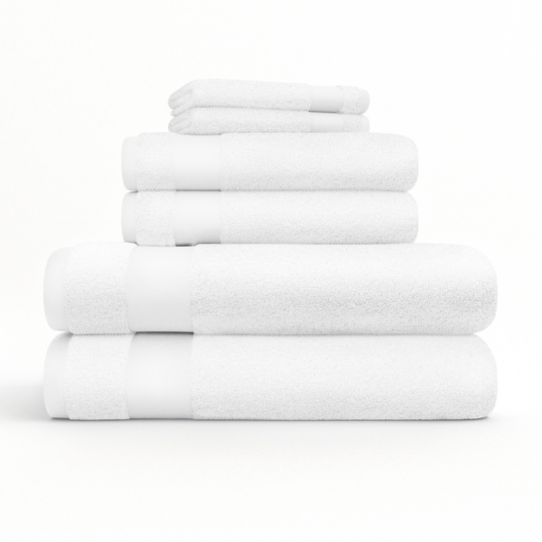 White 6-pc. Essential Cotton Bath Towels