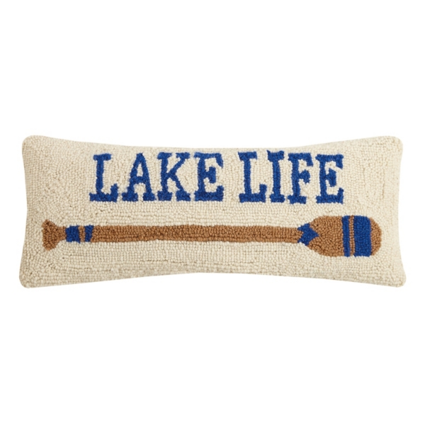 Lake Life Hooked Lumbar Pillow Kirklands Home
