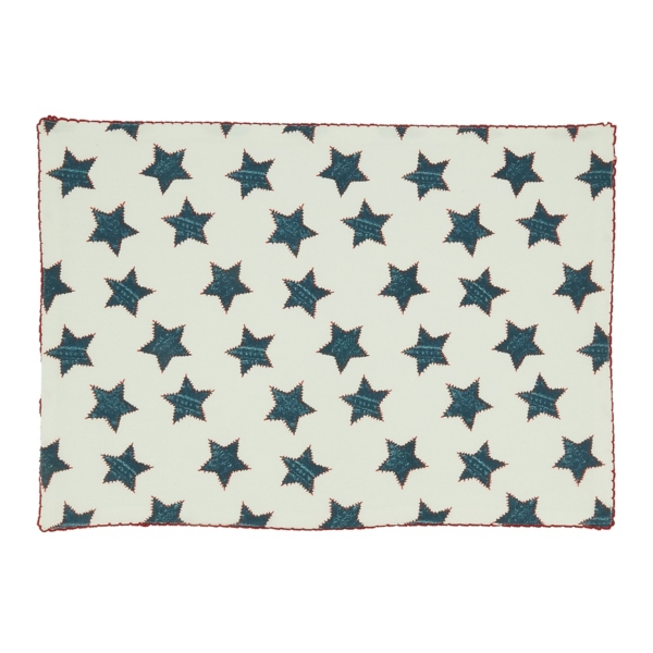 Red and Blue Star Placemats, Set of 4