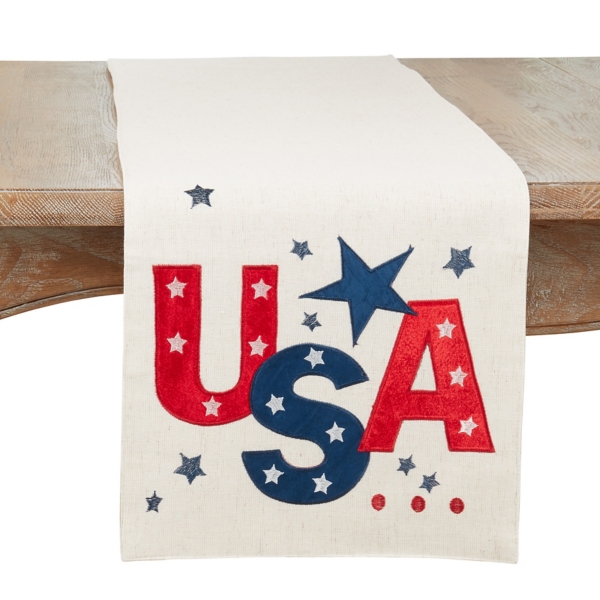 USA 4th of July Table Runner