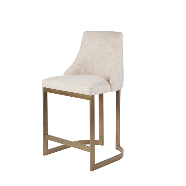 Cream and Gold Counter Stool