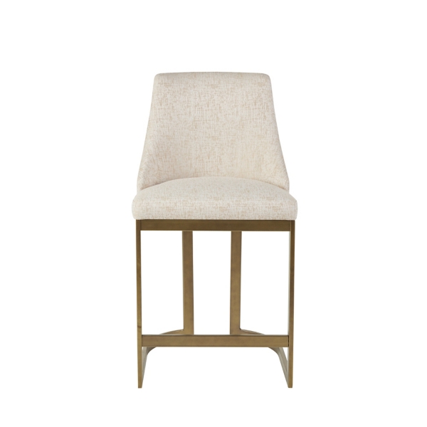 Cream and Gold Counter Stool