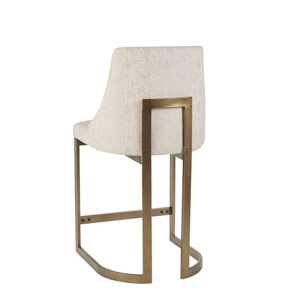 Cream and Gold Counter Stool