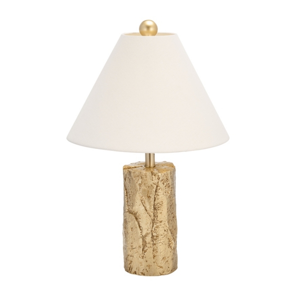 Kirklands Metallic Gold Textured Table Lamp Hamilton Place