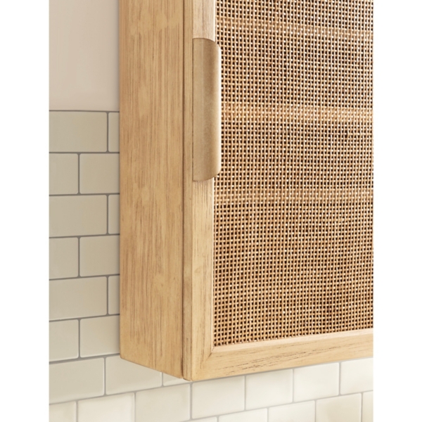 Natural Rattan Wall Cabinet