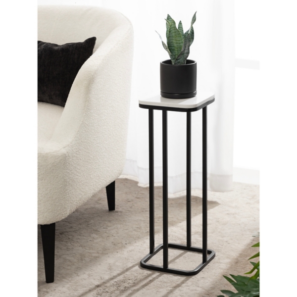 Black and White Credele Accent Table