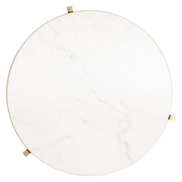 Round Gold Aguilar Accent Table