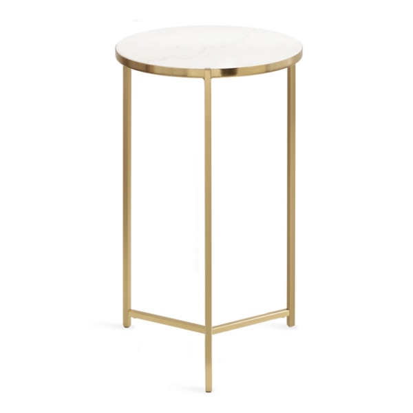 Round Gold Aguilar Accent Table