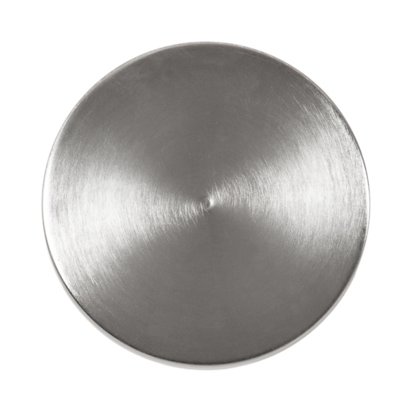 Round Zia Silver Metal Accent Table
