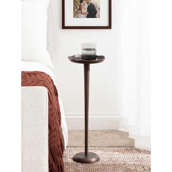 Bronze Metal Alicia Accent Table
