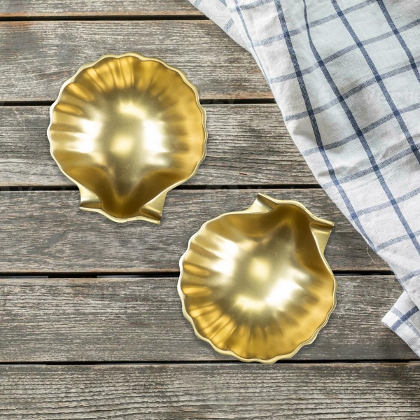 Gold Shell Soap Dishes, Set of 2 Kirklands Home