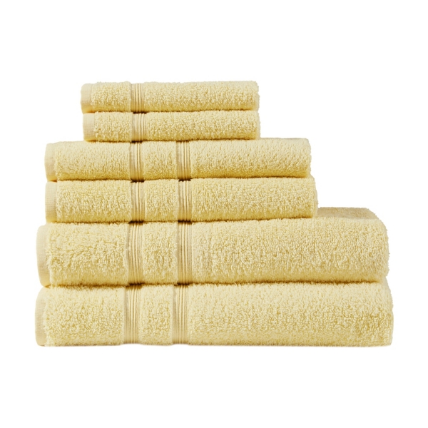 Yellow Turkish Cotton 6-pc. Towel Set