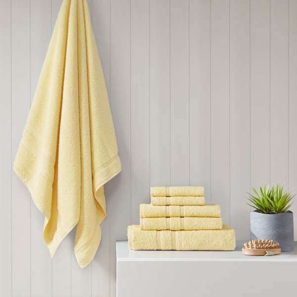 Yellow Turkish Cotton 6-pc. Towel Set