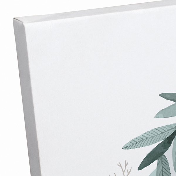 Personalized Photo Easter Wreath Canvas Plaque