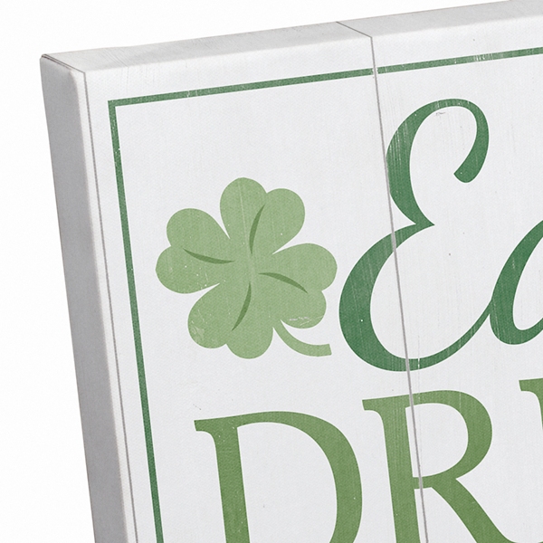 Personalized Eat Drink and Be Irish Canvas Print