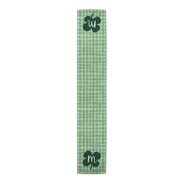Clover Personalized Monogram Table Runner, 72 in.
