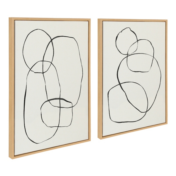 Sylvie Going in Circles Canvas Prints, Set of 2