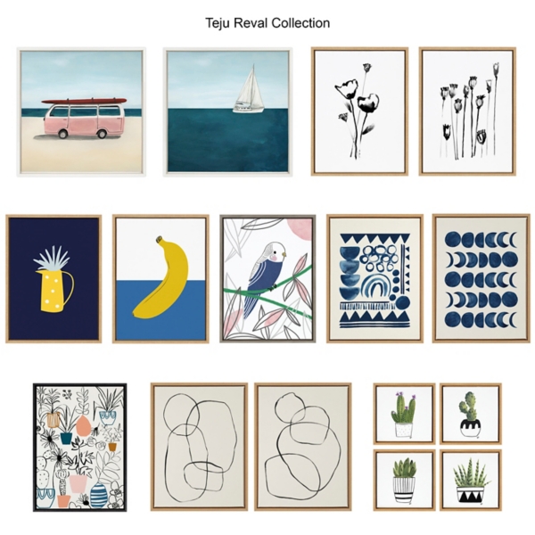 Sylvie Going in Circles Canvas Prints, Set of 2