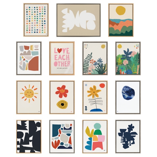 Sylvie Meditation Canvas Art Prints, Set of 2