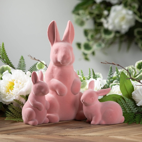 Velveteen Ceramic Bunnies