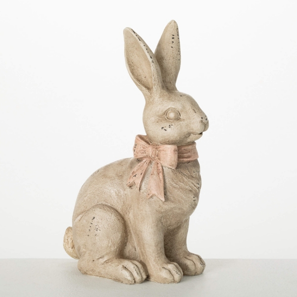 Brown Vintage Bunny Statue