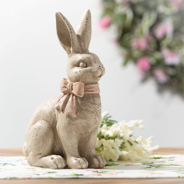 Kirklands Brown Vintage Bunny Statue | Hamilton Place
