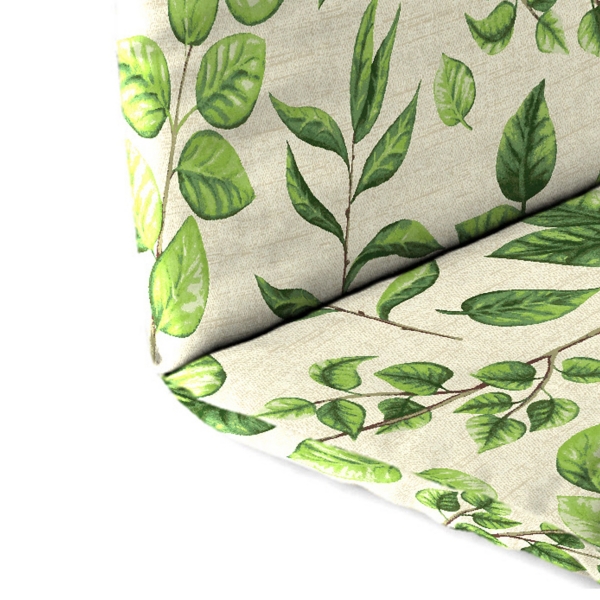Green Leaves Outdoor Adirondack Cushion