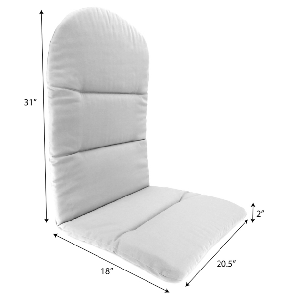 Green Leaves Outdoor Adirondack Cushion