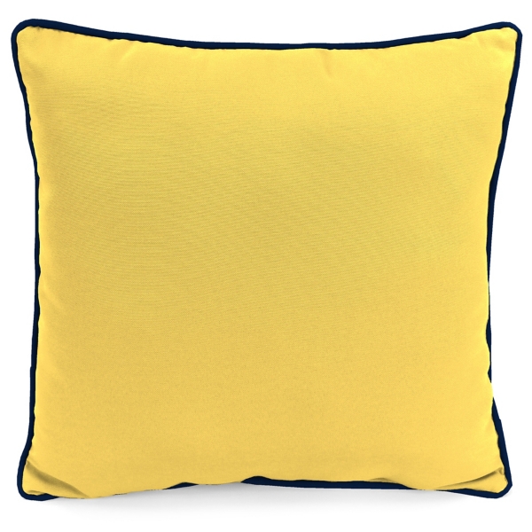 Blue & Yellow Bee Happy Outdoor Pillow