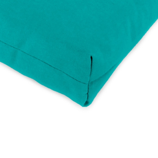 Turquoise Canvas French Edge Outdoor Chair Cushion