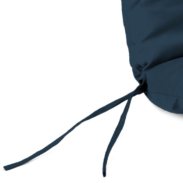 Indigo Canvas French Edge Outdoor Chaise Cushion