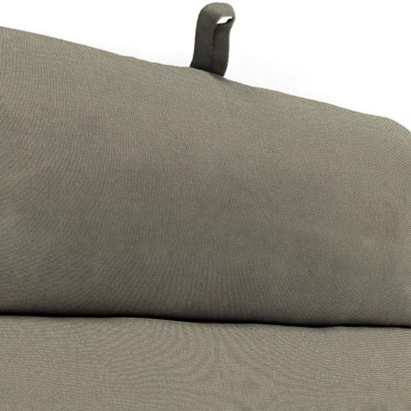 Taupe Canvas French Edge Outdoor Chaise Cushion