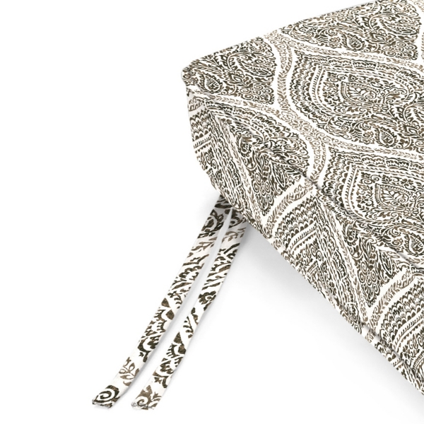 Umber Medallion Outdoor Settee Cushion