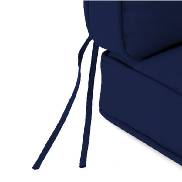 Solid Navy Outdoor Deep Seat Cushion